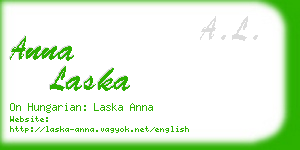 anna laska business card